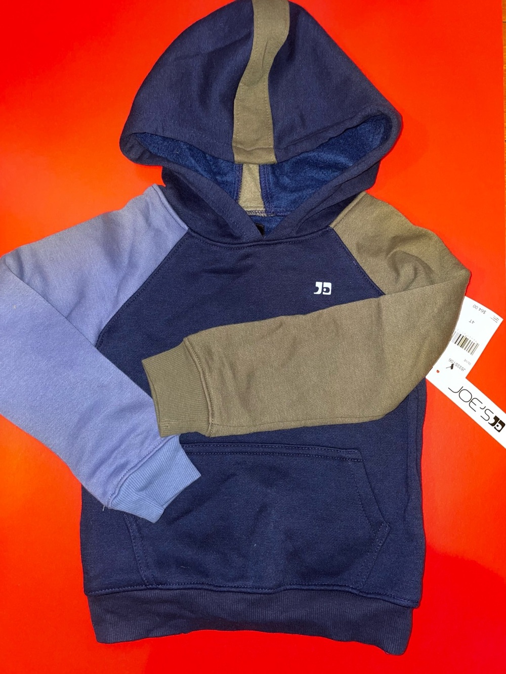 Joe's Jeans Kids Navy Colorblock Hoodie - Blue, Olive & Lavender Set